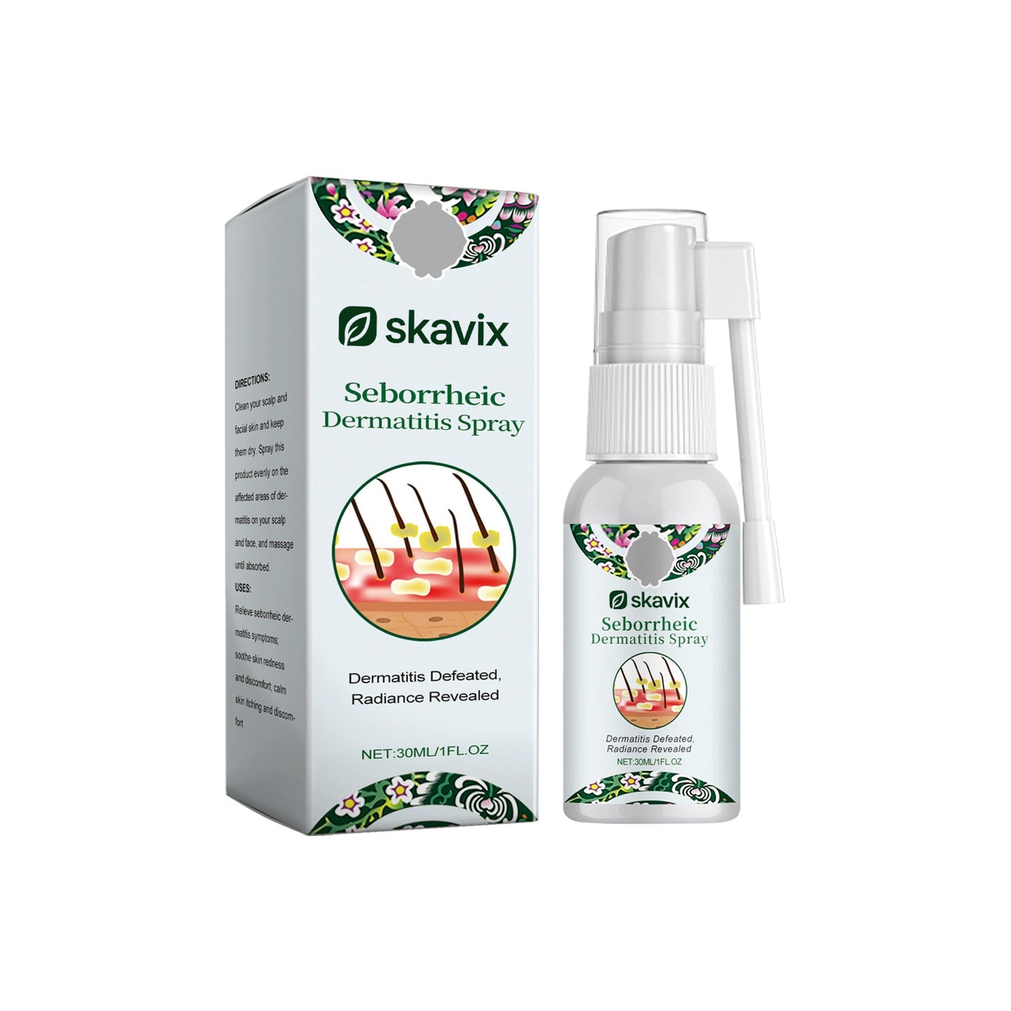 Skavix™Spray Derma – Soothing Relief for Redness & Flakes