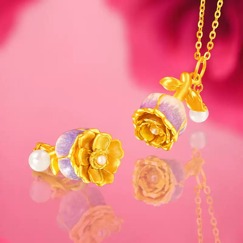 LOVILDS™Blooming Rose Necklace - Change Colors with your Mood!