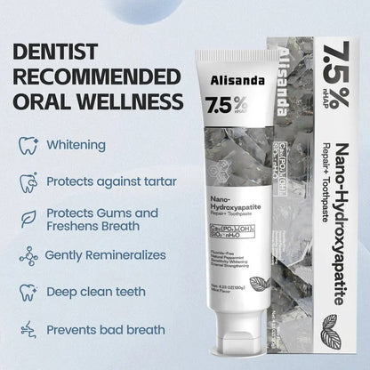 Last day buy one get one free🔥Alisanda 7.5% nHAP Nano-Hydroxyapatite Repair &Protect Toothpas