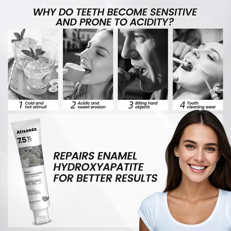 Last day buy one get one free🔥Alisanda 7.5% nHAP Nano-Hydroxyapatite Repair &Protect Toothpas
